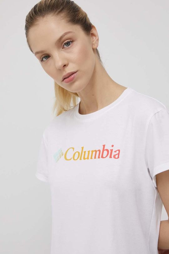 biela Športové tričko Columbia Sun Trek Ss Graphic Dámsky