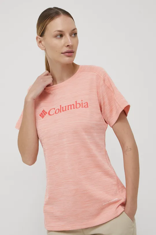 oranžová Športové tričko Columbia Zero Rules Graphic Dámsky
