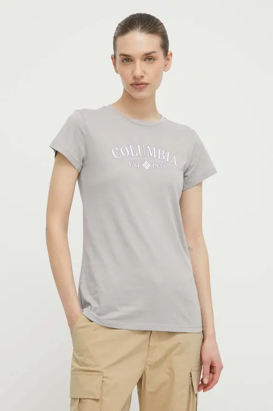 szary Columbia t-shirt Trek