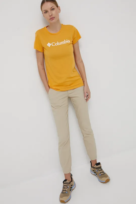 Columbia t-shirt Trek pomarańczowy