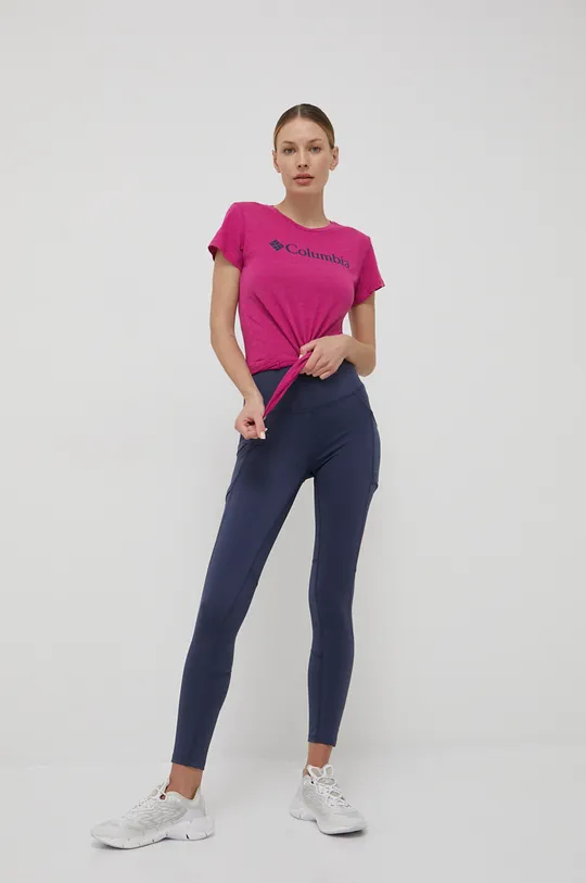 ροζ Μπλουζάκι Columbia Trek Γυναικεία