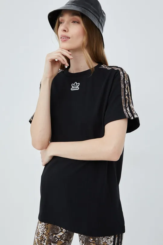 adidas Originals t-shirt bawełniany HT5989 czarny