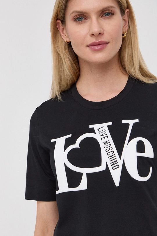 czarny Love Moschino t-shirt