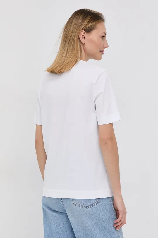 Βαμβακερό μπλουζάκι Love Moschino λευκό