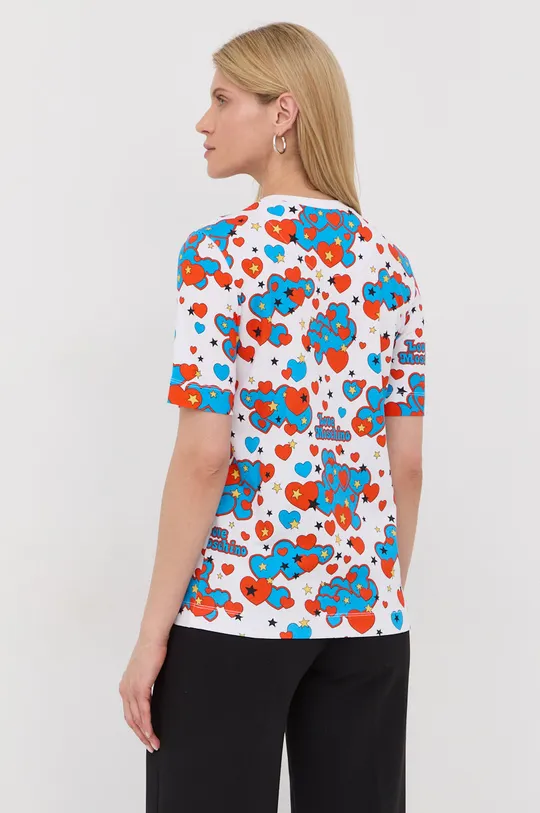 Βαμβακερό μπλουζάκι Love Moschino  Κύριο υλικό: 100% Βαμβάκι Άλλα υλικά: 98% Βαμβάκι, 2% Σπαντέξ