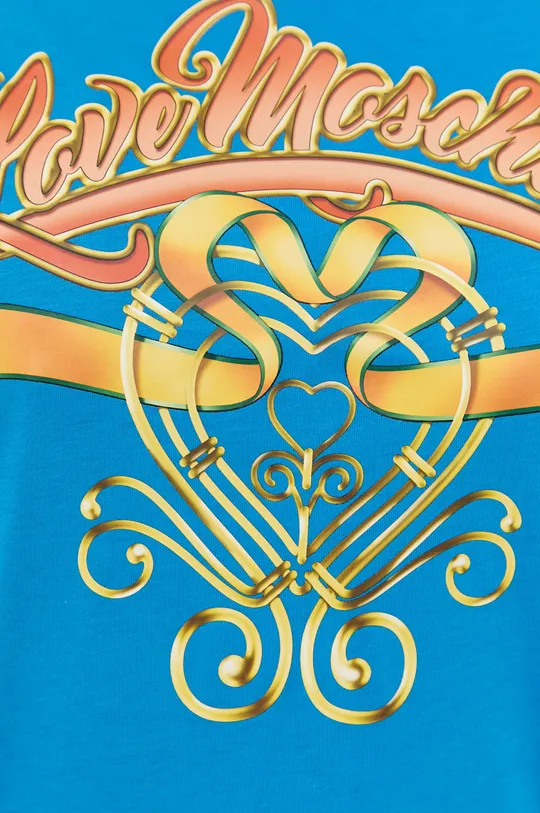 modrá Bavlnené tričko Love Moschino