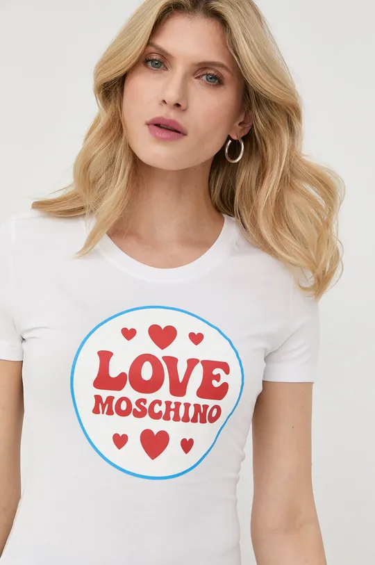 biela Tričko Love Moschino