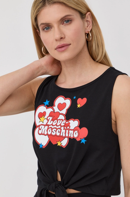 Bavlnený top Love Moschino Dámsky