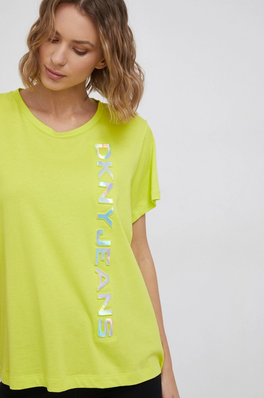 żółty Dkny - T-shirt E14E3DNA Damski