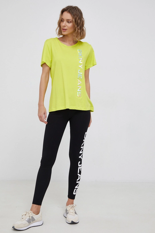 Dkny - T-shirt E14E3DNA żółty