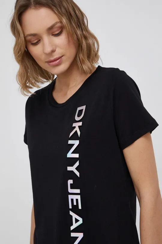 czarny Dkny - T-shirt E14E3DNA