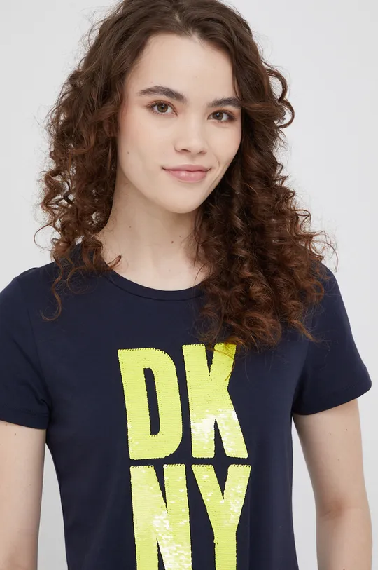 granatowy Dkny t-shirt P1LMKDNA