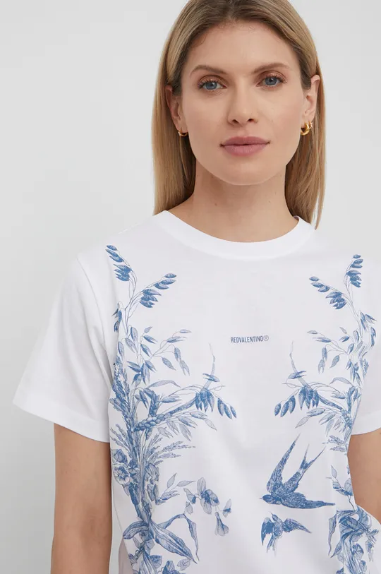 biały Red Valentino t-shirt bawełniany Damski