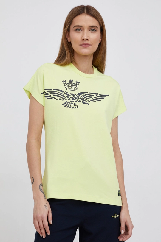 zielony Aeronautica Militare T-shirt Damski