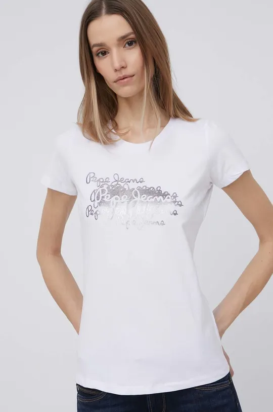 Pepe Jeans t-shirt ANNA biały