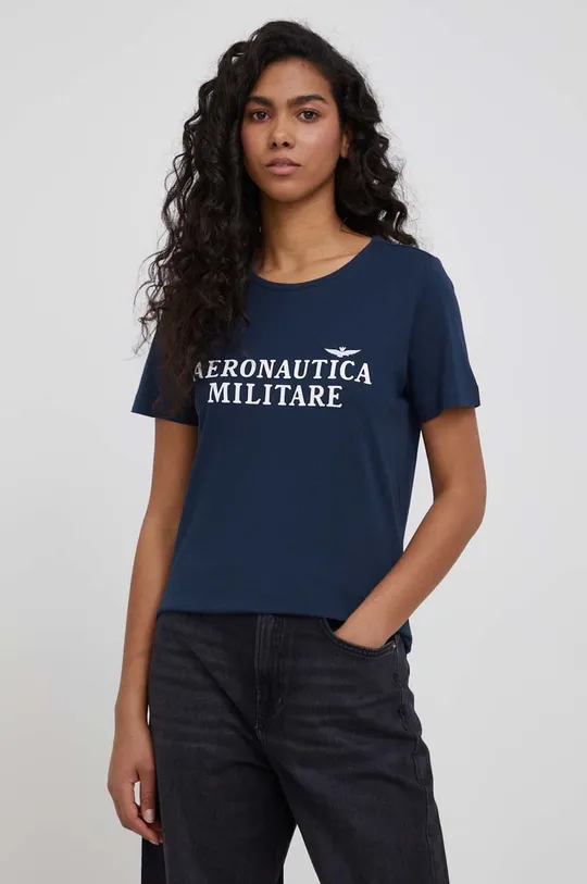 σκούρο μπλε Aeronautica Militare - Βαμβακερό μπλουζάκι