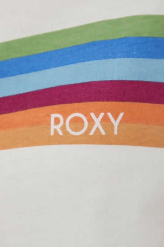 biela Bavlnené tričko Roxy