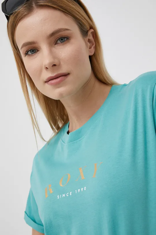 Βαμβακερό μπλουζάκι Roxy  100% Οργανικό βαμβάκι