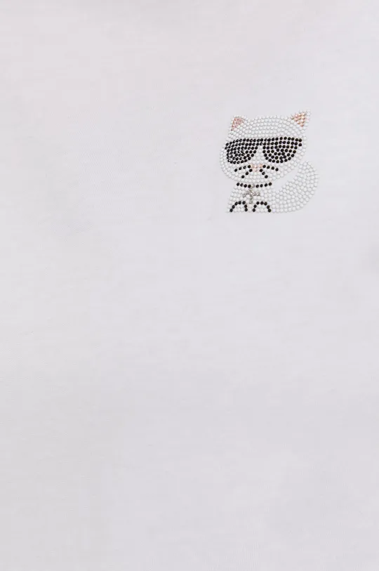 Karl Lagerfeld T-shirt bawełniany 216W1730.51 Damski