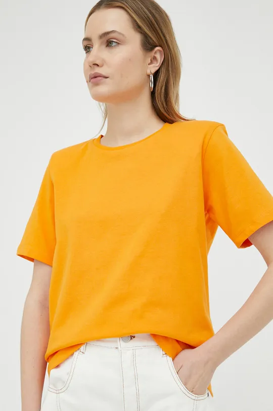 πορτοκαλί Βαμβακερό μπλουζάκι Gestuz Γυναικεία