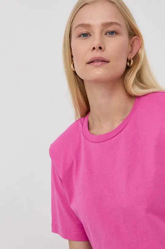 różowy Gestuz t-shirt bawełniany