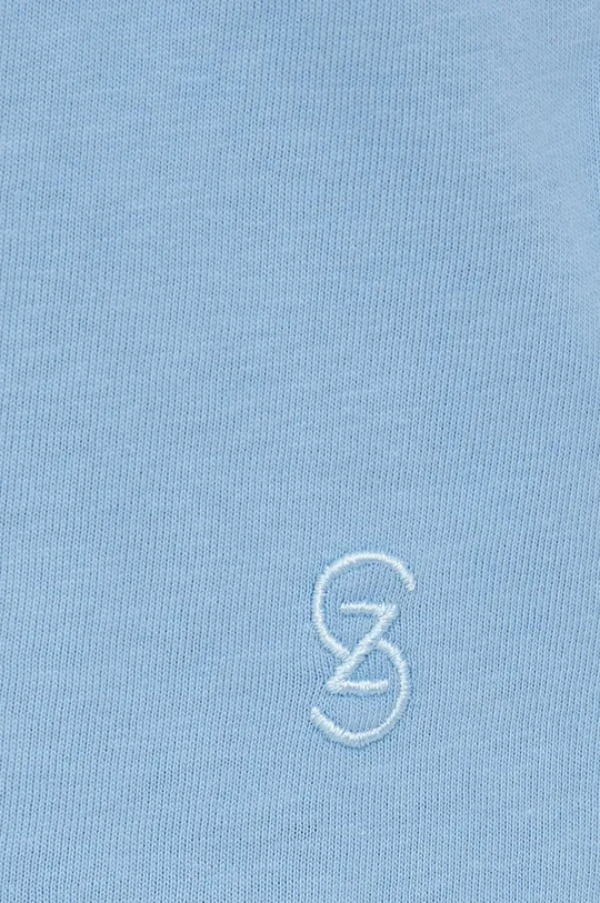 Gestuz - T-shirt bawełniany Jory jasny niebieski
