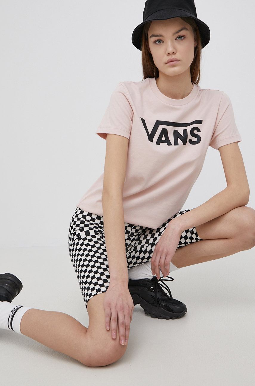 roz Vans tricou din bumbac De femei