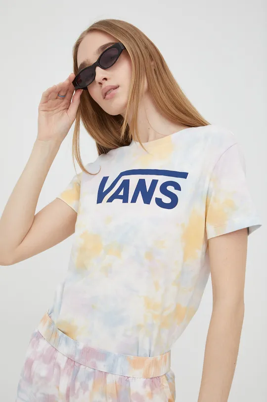 πολύχρωμο Βαμβακερό μπλουζάκι Vans Γυναικεία