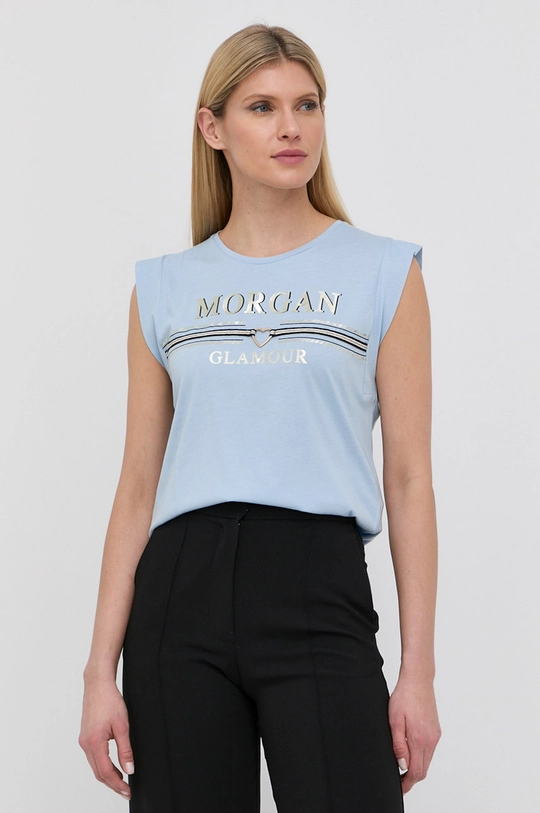 Morgan t-shirt niebieski