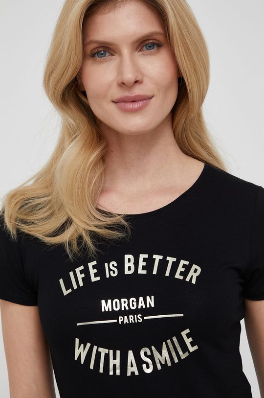 Morgan t-shirt czarny