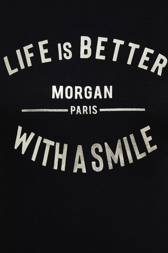czarny Morgan t-shirt