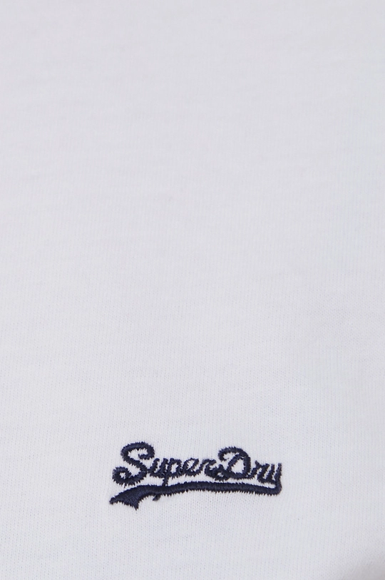 biały Superdry t-shirt bawełniany