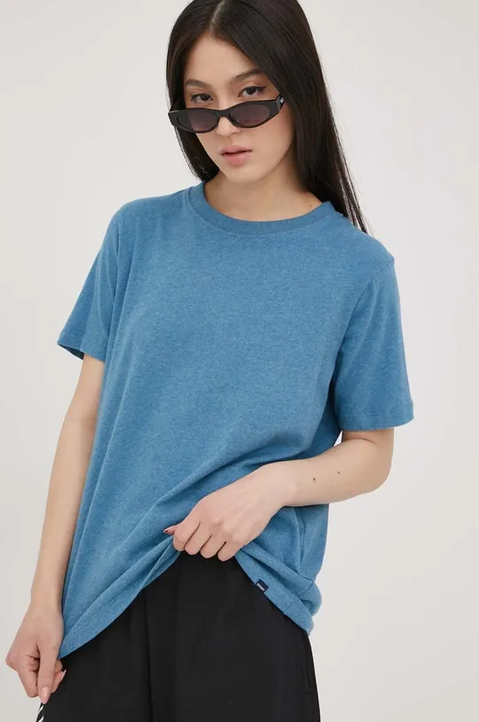 niebieski Superdry t-shirt bawełniany Damski