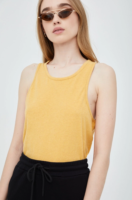 giallo Superdry top in cotone