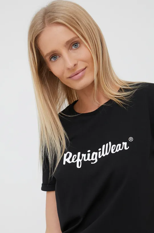 fekete RefrigiWear t-shirt