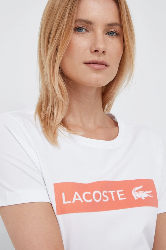 biały Lacoste t-shirt TF0238.