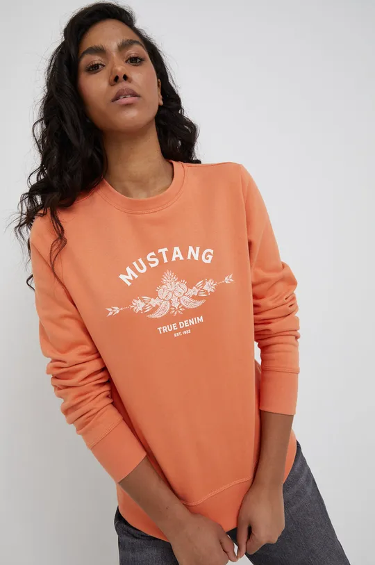 πορτοκαλί Mustang - Βαμβακερή μπλούζα Γυναικεία
