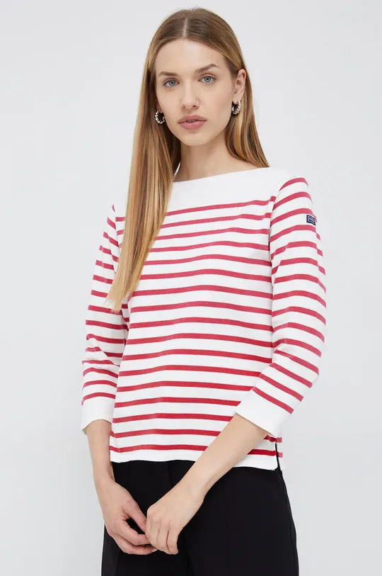 κόκκινο Βαμβακερή μπλούζα με μακριά μανίκια Polo Ralph Lauren Γυναικεία