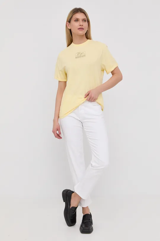 HUGO t-shirt 50467321 żółty