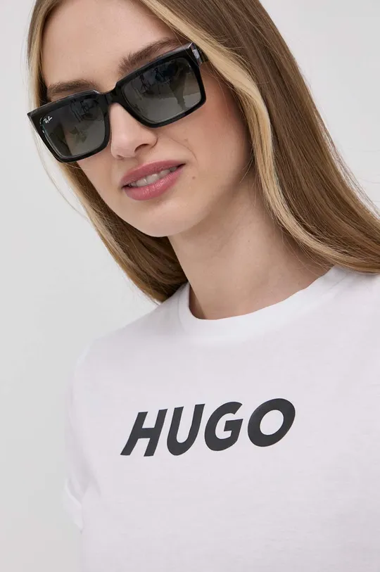 biały Hugo t-shirt 50473813