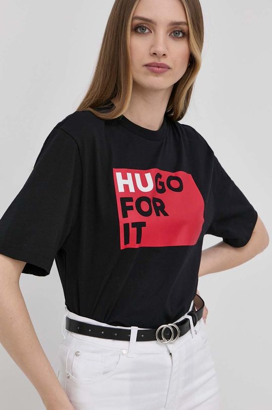 fekete Hugo t-shirt Női