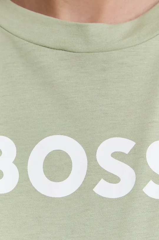 Βαμβακερό μπλουζάκι BOSS Γυναικεία