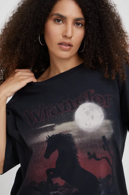 Βαμβακερό μπλουζάκι Wrangler Γυναικεία