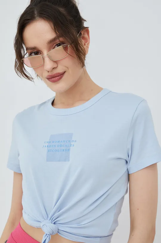μπλε Βαμβακερό μπλουζάκι JDY Γυναικεία