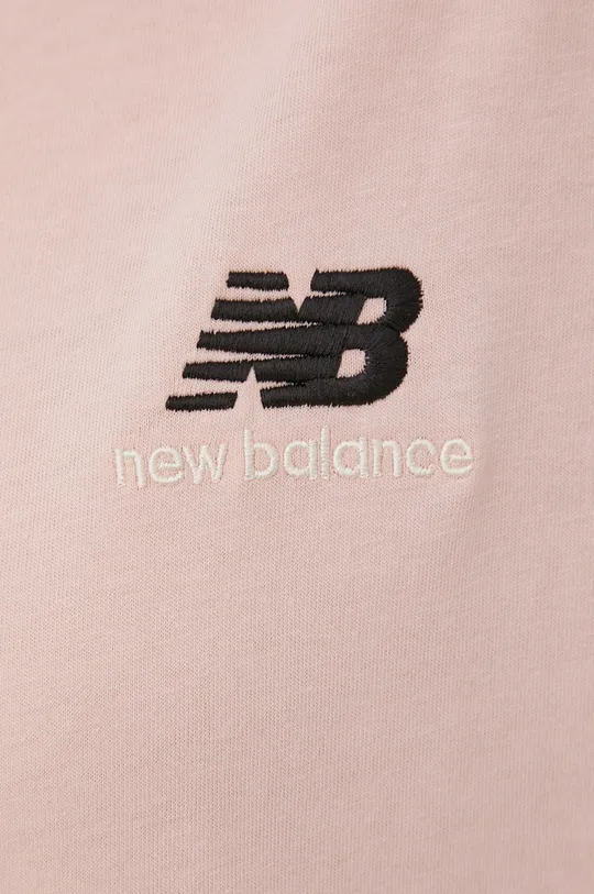 roz New Balance tricou din bumbac UT21503PIE