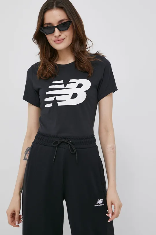 Μπλουζάκι New Balance μαύρο