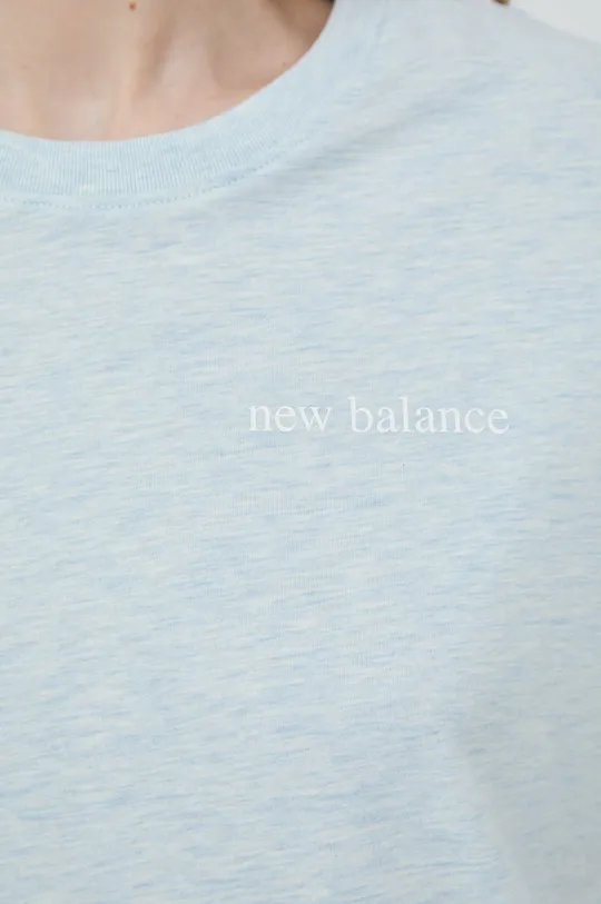 blue New Balance t-shirt