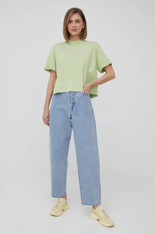 Calvin Klein Jeans t-shirt bawełniany J20J218260.PPYY zielony