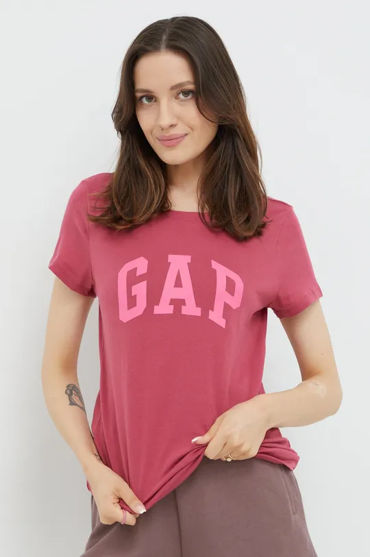 Bavlnené tričko GAP (2-pak) viacfarebná