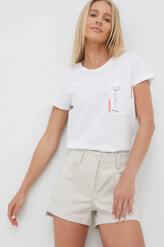білий Бавовняна футболка Outhorn Жіночий